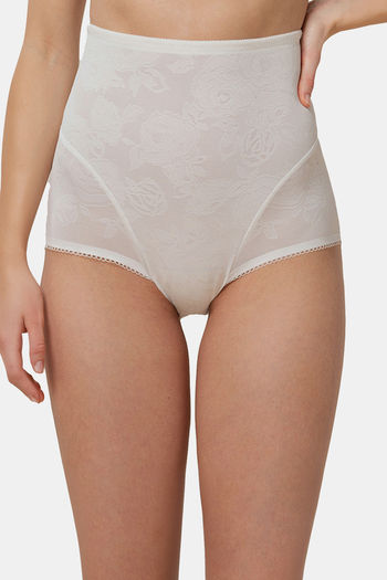 Buy Triumph High Rise Full Coverage Hipster Panty - Silk White